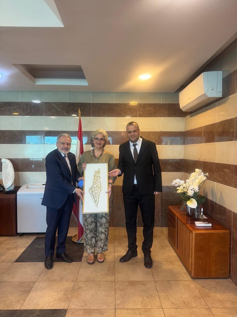 جانب من تكريم الوزيرة اللبنانية